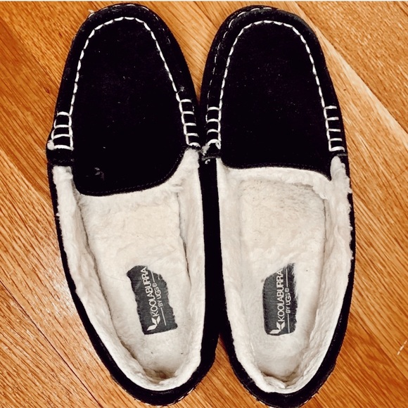 Koolaburra Shoes - Kookaburra By UGG Suede Faux Fur Slip on Slippers